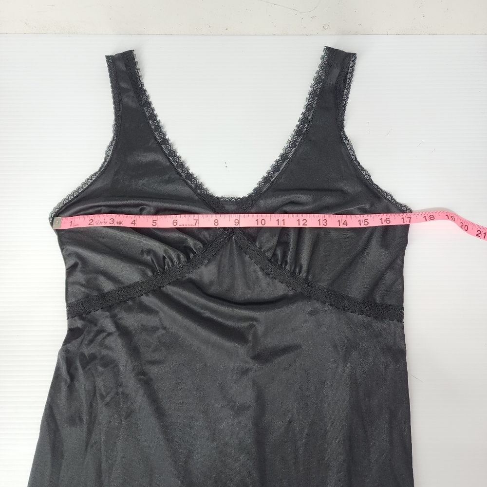 70's Vintage Sears Lace Trim Full Slip Dress - Picture 7 of 10